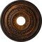 Ekena Millwork Orleans Ceiling Medallion (Fits Canopies up to 4 5/8"), 17 5/8"OD X 3 5/8"ID X 1 7/8"P, Rust CM17OLRUS - alternate 1